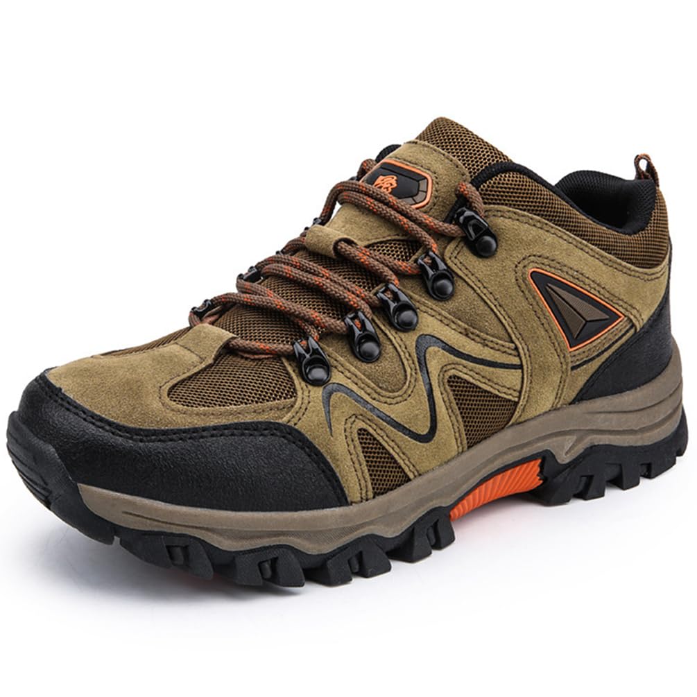 Chaussures de Randonnée Escalade pour Homme Femme Chaussures de Randonnée en Plein Air Imperméable Antidérapant Bottes de Trekking Promenades Voyages Sneakers (Wan-D21, 45EU)