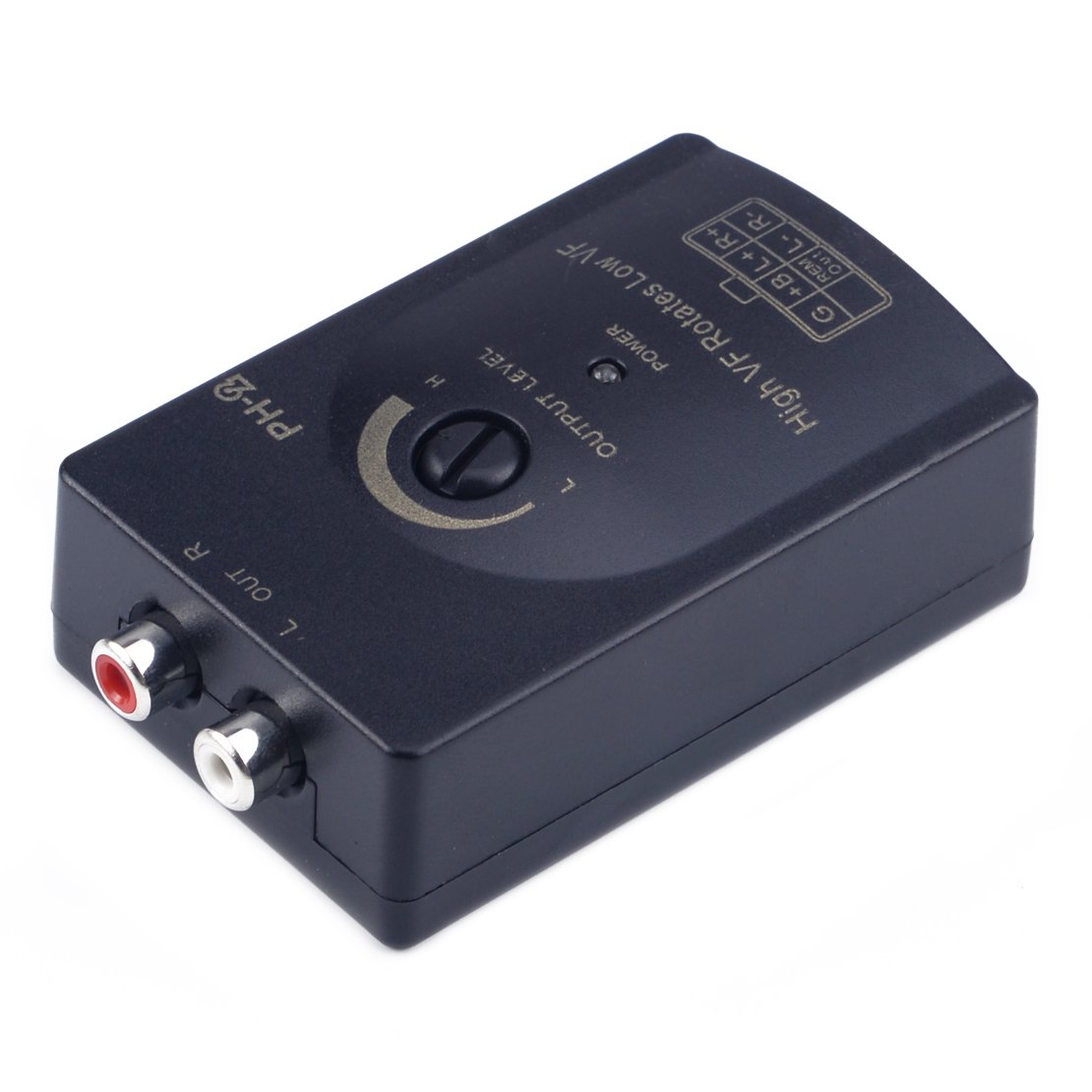 beler Professional 0-2V Car Audio RCA Speaker High To Low Level Summing Line Output Converter & Wiring Adapter