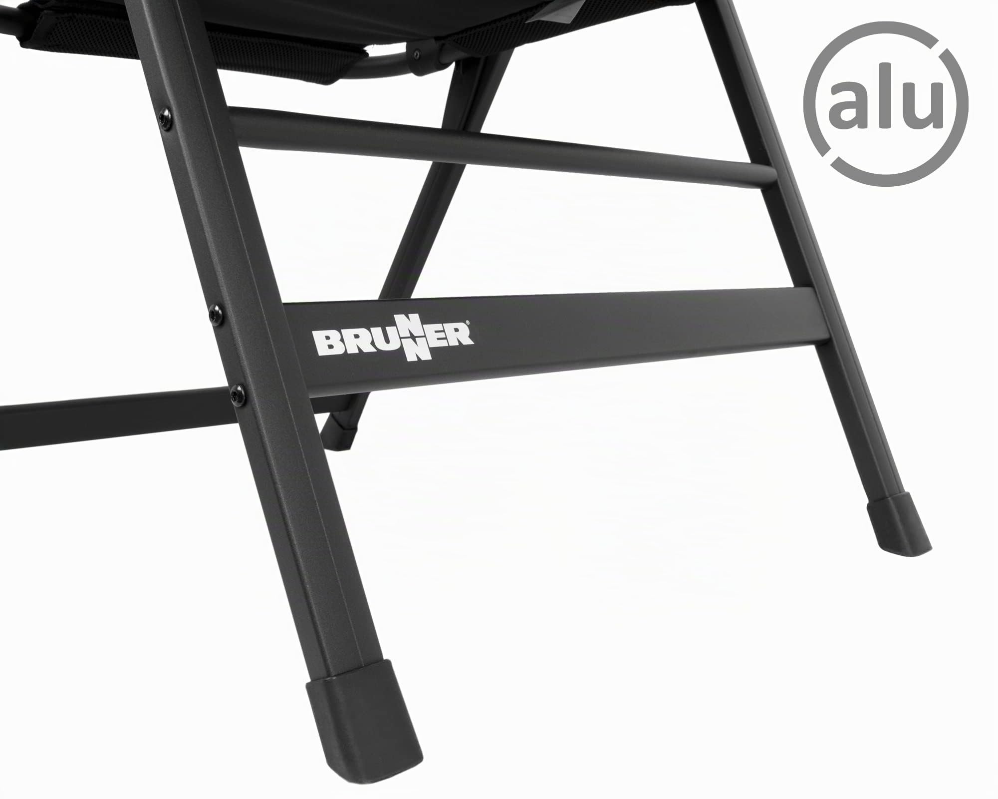 Brunner Sedia da Campeggio Skye 3D in Poliestere, Colore: Nero