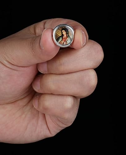 Miniatura 7 de COTTVOTT 20 cuentas espaciadoras de Nuestra Señora de Guadalupe de San Judas para bricolaje, rosario, collar, pulsera, joyería, abalorios, parte