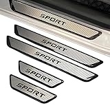 Instructions d'achat : Le paquet comprend 2 protections de seuil de porte avant et 2 protections de seuil de porte arrière