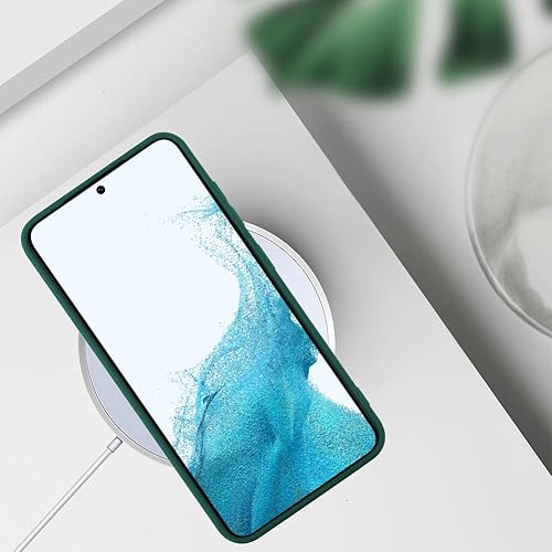 Miniatura 5 de Funda compatible con Samsung Galaxy S23 para mujeres y niñas, bonito patrón de corazón dorado con soporte de mano para muñeca, delgada, de silicona