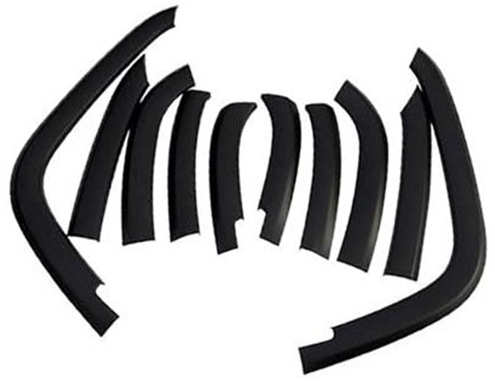Guardabarros para coche Jeep Compass 2011-2016 con extensión de rueda negra