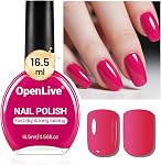 OpenLive 16.5ml Dusty Rose Nail Polish Large Volume Quick Drying Light Pink Nail Polish, Fast Drying and Long Lasting Color Nail Art DIY Home Manicure Gift for Women