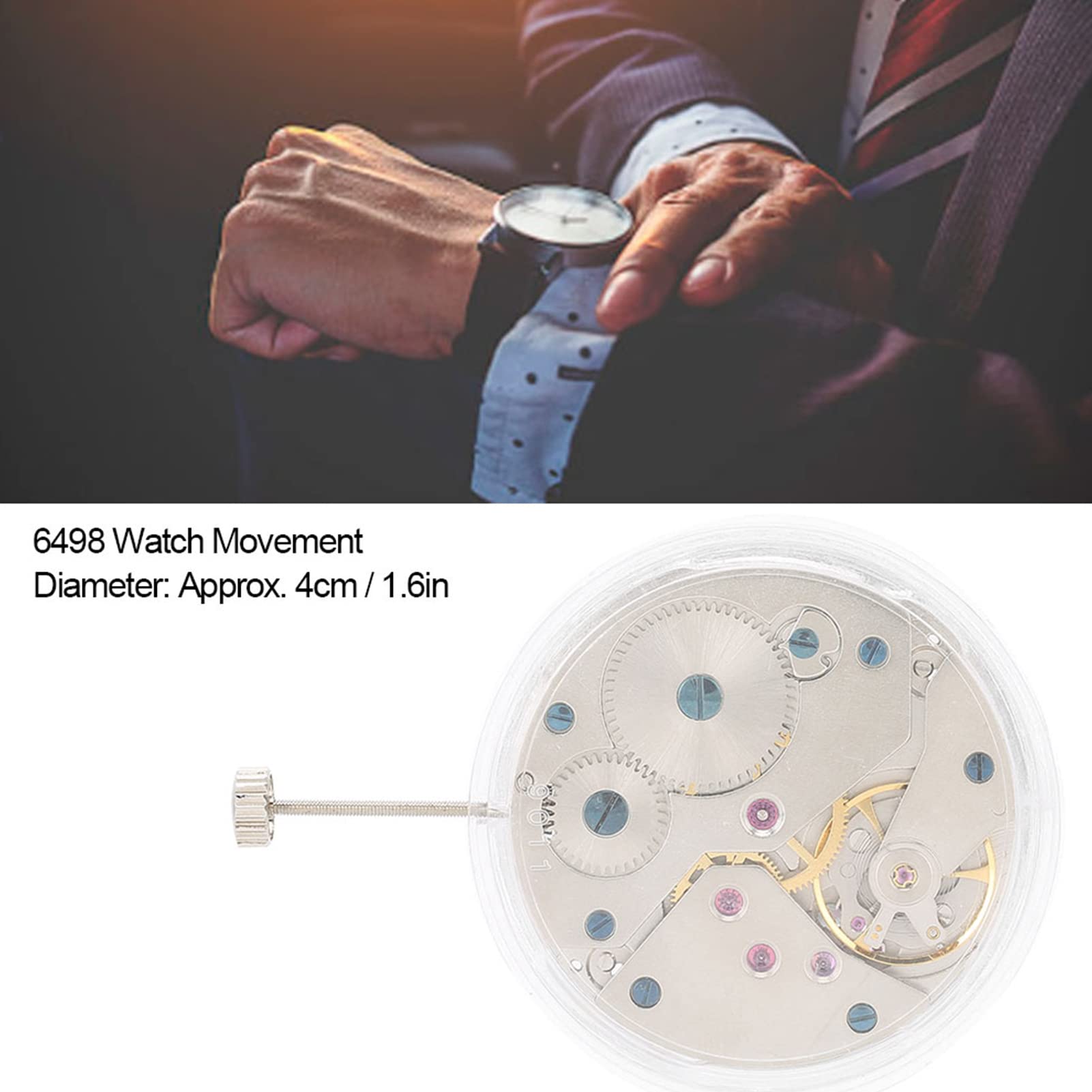 Movimento Dell'orologio, Movimento Automatico 6498, Movimento Dell'orologio Meccanico, Parte di Ricambio del Movimento Dell'orologio Meccanico Automatico(Fine-Tuning No.6498)