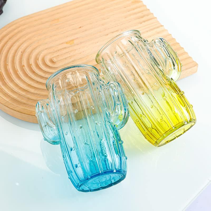 Miniatura 5 de 123Arts Tarro de caramelo de cactus de alivio de vidrio para platos de dulces, tarro de bocadillos, tarro de almacenamiento de alimentos con tapa