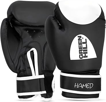 Boxing Gloves MMA Gloves Kickboxing Gloves BoxingGloves Women and Men Boxing Training Gloves Workout Gloves for Boxing, Muay Thai, MMA, Boxing Gloves HAMED from Green Hill Black, 16 OZ