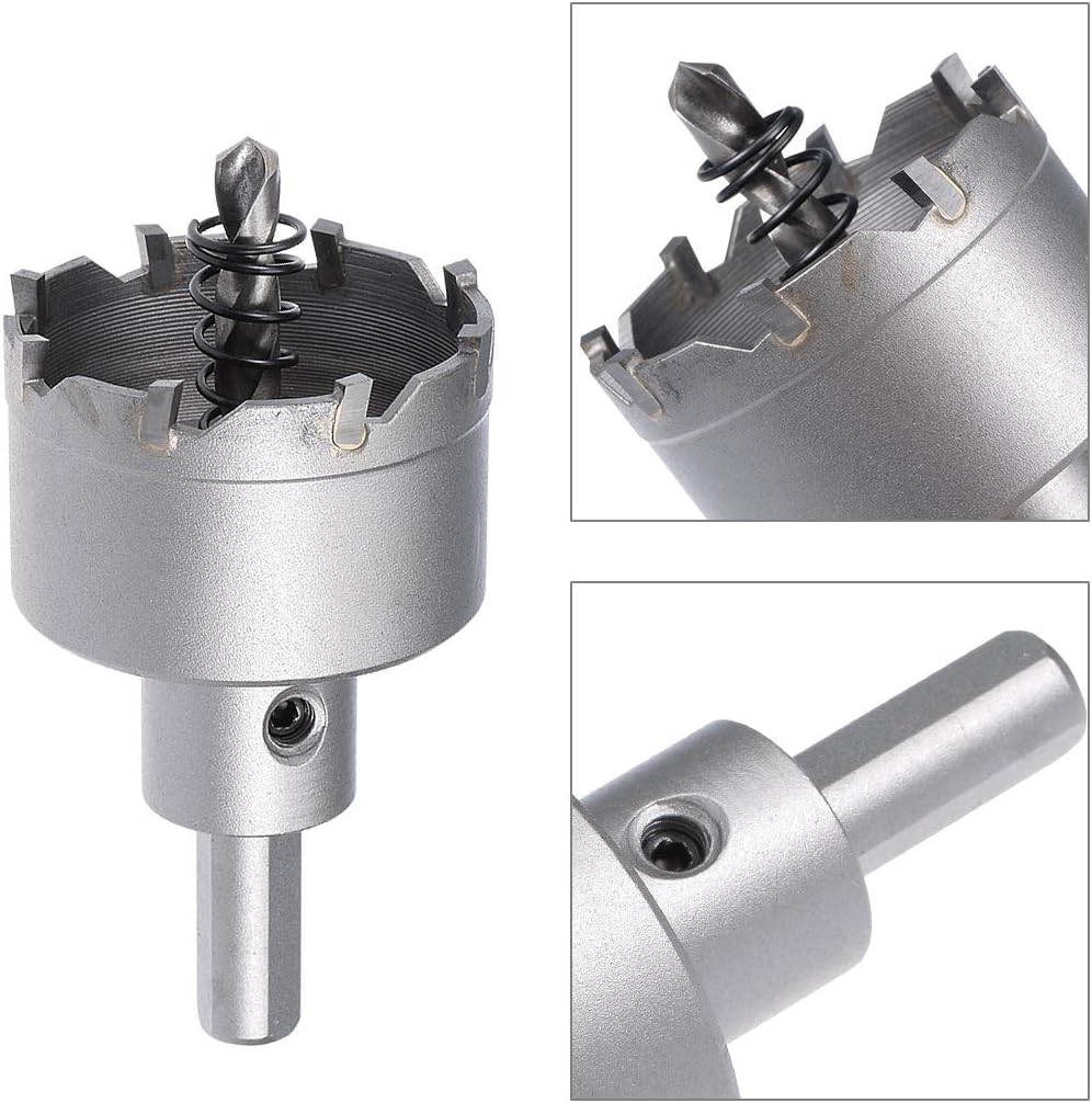 Sourcingmap 45mm Carbide Hole Cutter, Hole Saws for 0.5mm-3mm Stainless Steel 5mm Metal Sheet - Image 5