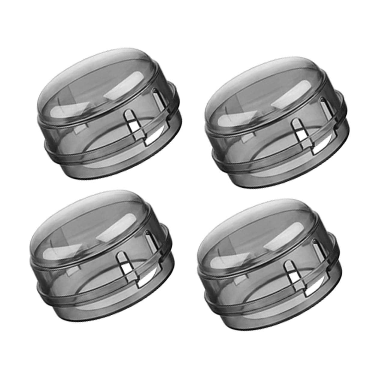 HEMOTON 4Pcs Gas Stove Knob Covers Safety Guards for Home Gas Cooker Practical Protection Against Accidental Activation Easy Access for Adults Design