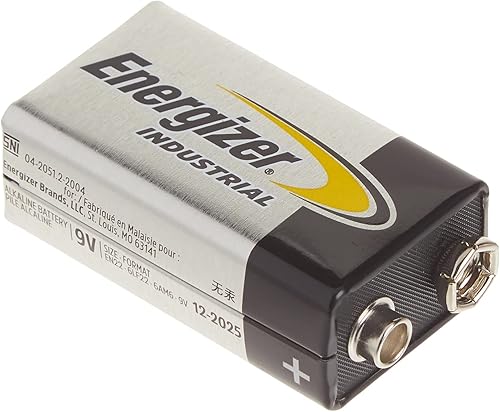 Miniatura 3 de Energizer Baterías industriales de 9 voltios, batería alcalina de 9 V (12 unidades)