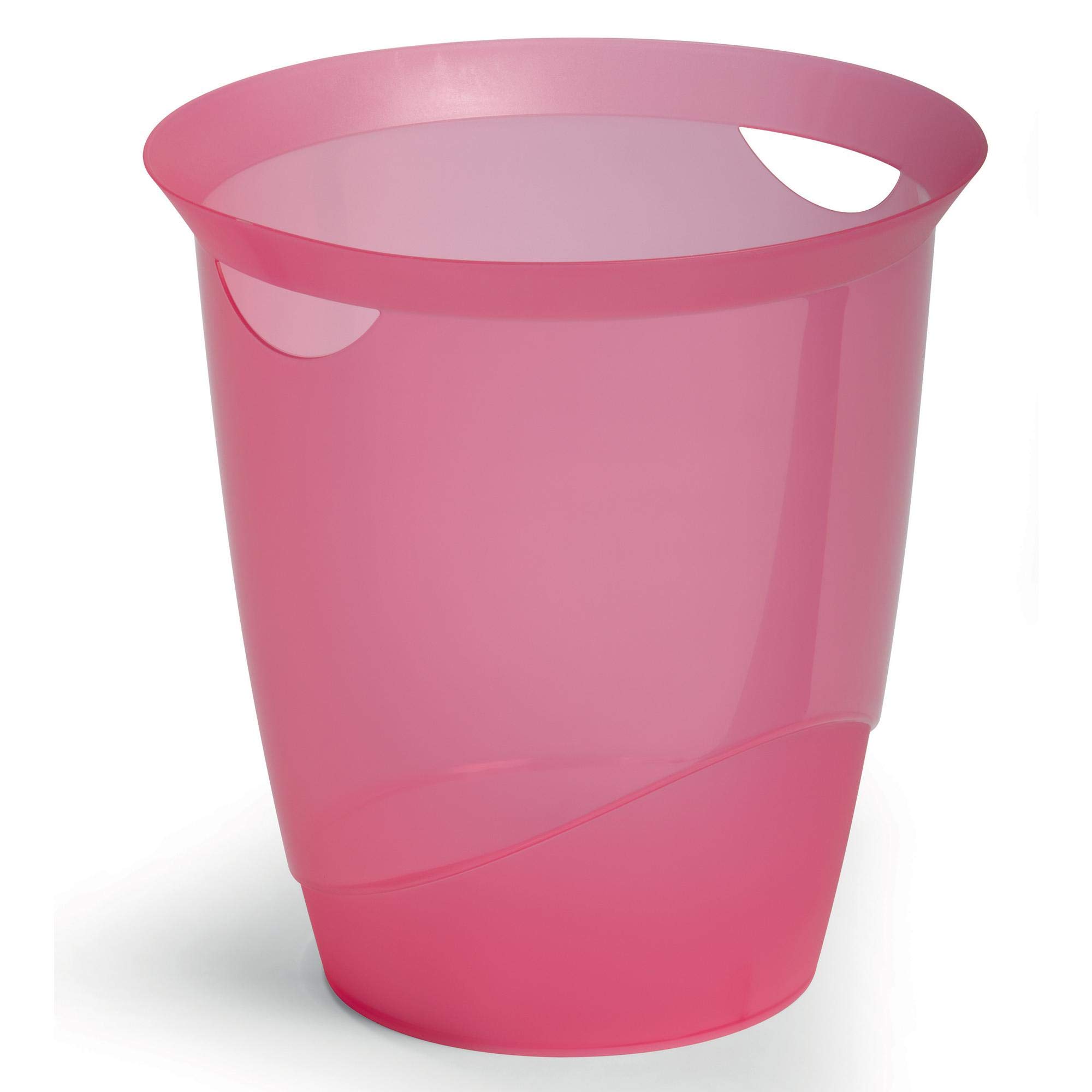 Durable Waste Basket Trend (Translucent Pink)