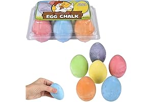 12-Pack Chalk Easter Eggs for Easter Egg Hunts and Springtime Fun