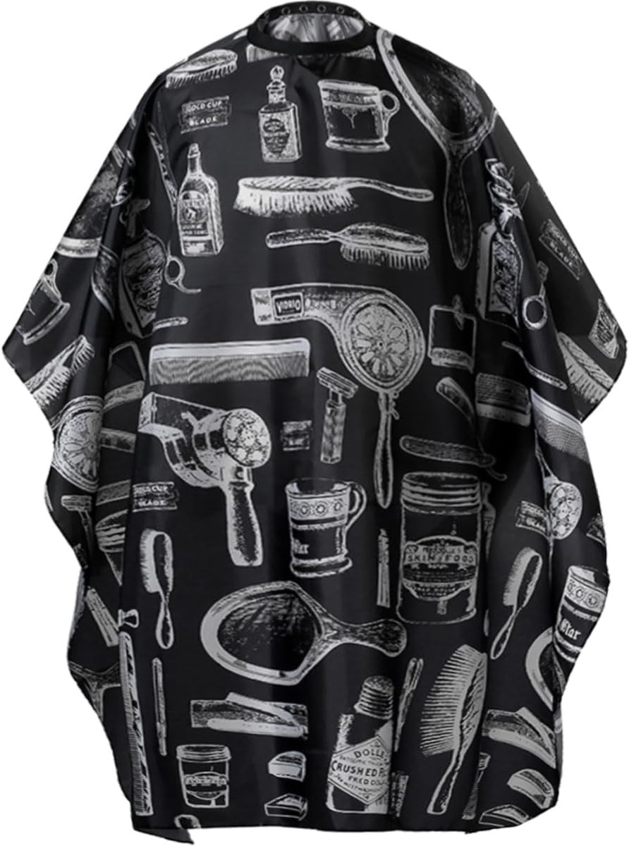 'Borogo Professional Waterproof Hair Styling Cape Nylon Haircuting Salon Cape Gown Hair Salon with Snap Closure - 50'' x 60'''