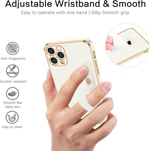 Miniatura 3 de VENINGO Funda para iPhone 11 Pro Max, funda protectora para iPhone 11 Pro Max, ajuste delgado, suave con pulsera ajustable, resistente a los
