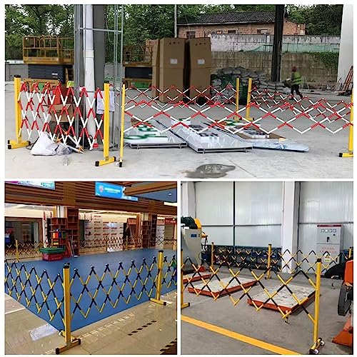 Barrière de circulation rétractable avec système à ciseaux pliable pour zone de travaux - 8