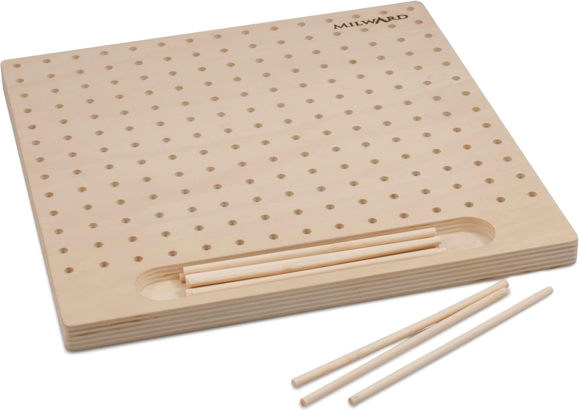 2519015 Blocking Board with 12 Pins, Wood, 30x30x12cm