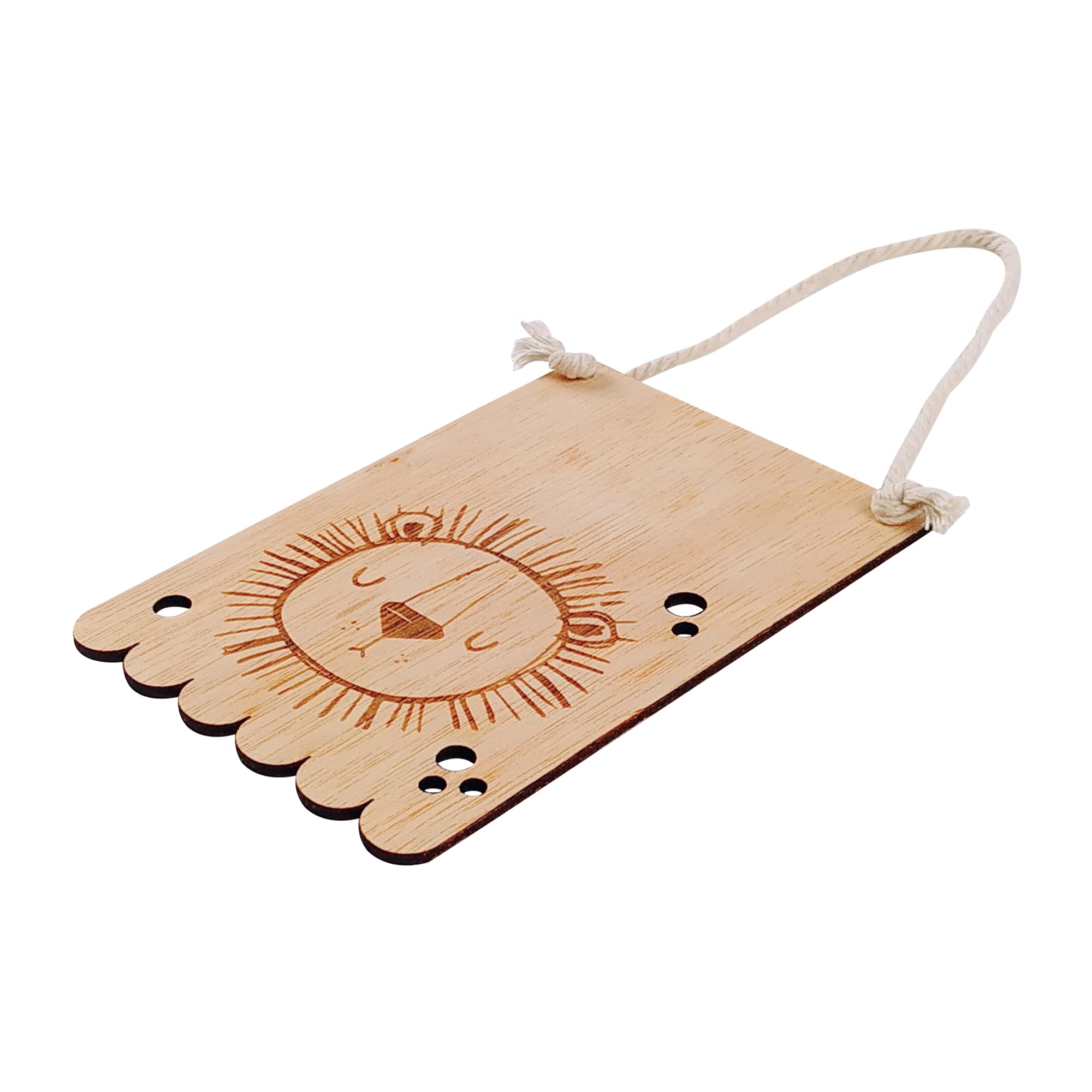 nagu® Banderín de Madera Infantil con Animales 10x15 cm | Incluye Letras Adhesivas para Nombres Personalizados | Guirnalda Decorativa para Habitación Bebé Niño o Niña | Regalo Bebé Personalizado