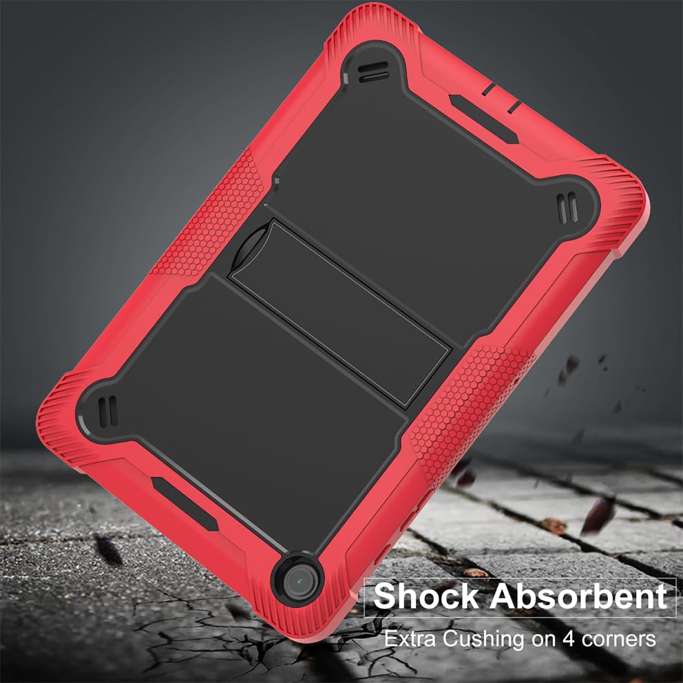 Image of ProElite Cover for Samsung Galaxy Tab A11 Plus 11 inch / A9 Plus 11 inch Case, Rugged Shockproof Heavy Duty Back Case Cover for Samsung Galaxy Tab A9+ /A11+ 11 inch, Red