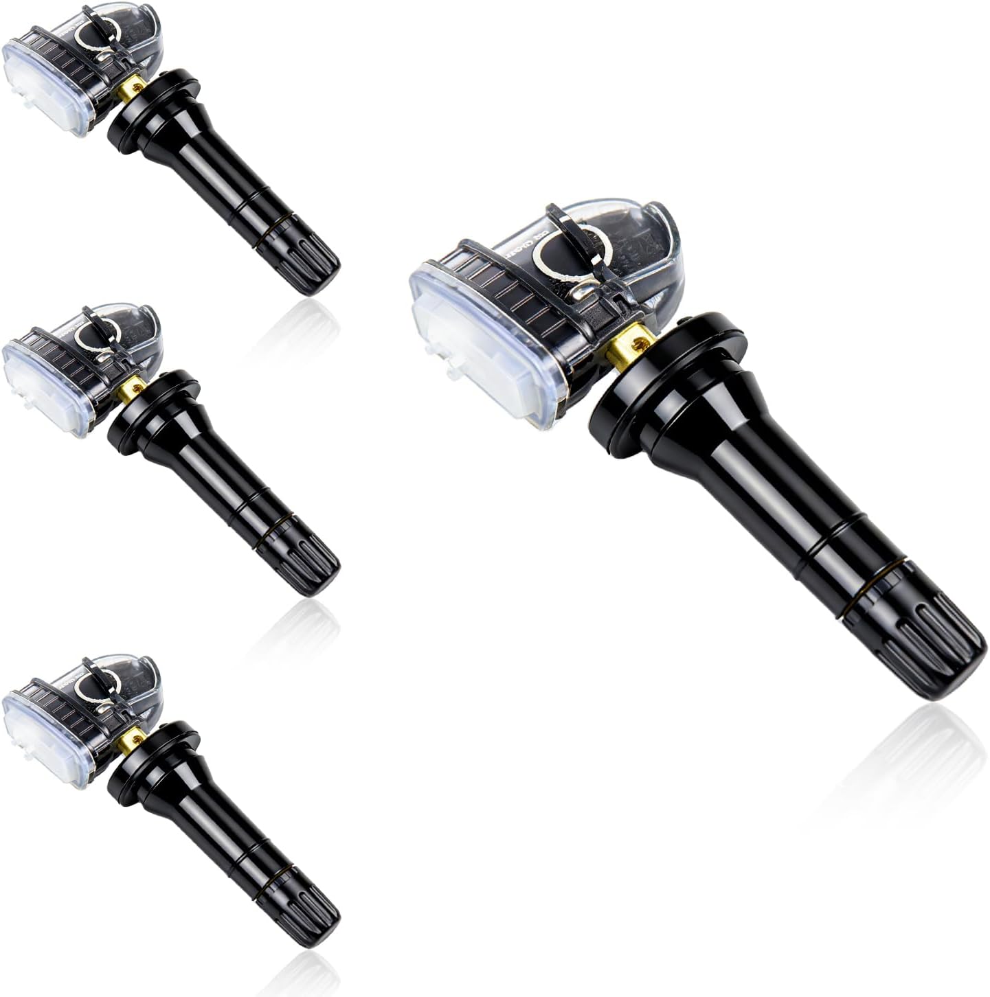 315Mhz Pre-Programmed Car Tire Pressure Monitoring Sensors, TPMS Sensors Set of 4 Compatible with Ford F150 Edge Explorer F2GZ-1A189-A