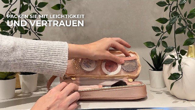 TSA-zugelassene Kulturbeutel Transparent – 3 Fächer, Aufhängbar, Wasserdicht, 3-1-1-konform Für Flugreisen