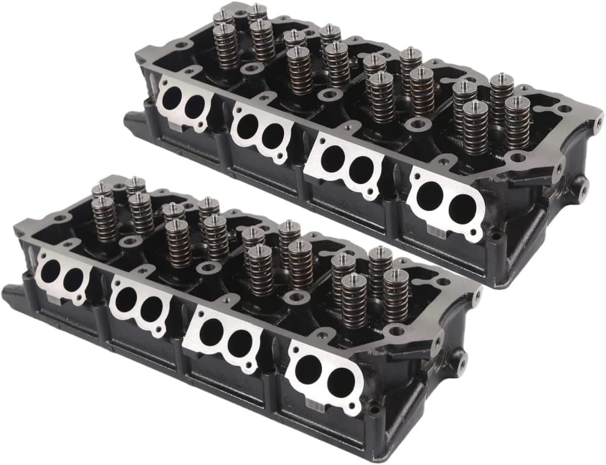 Pair New Cylinder Heads 18mm For FORD 2003-2007 Super Duty F-250 F-350 F450 F550 6.0L Powerstroke Diesel 1843080C1 1840330C1 1843080C2