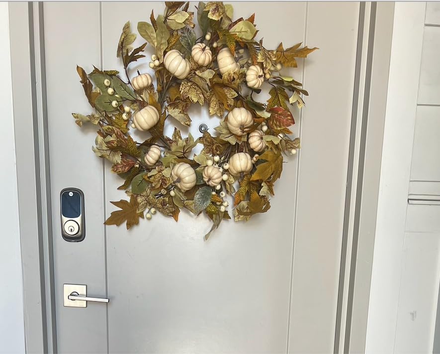 $5/mo - Finance VGIA Fall Wreath 22 Inch Fall Door Wreath Autumn Wreath ...