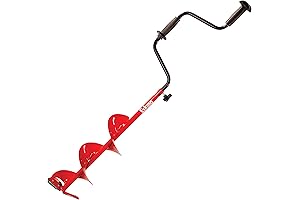 Eskimo Hand Auger with Dual Flat Blades, 6 - 8 Inch for...
