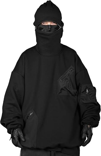 Niepce Inc Streetwear High Neck Mens Hoodie
