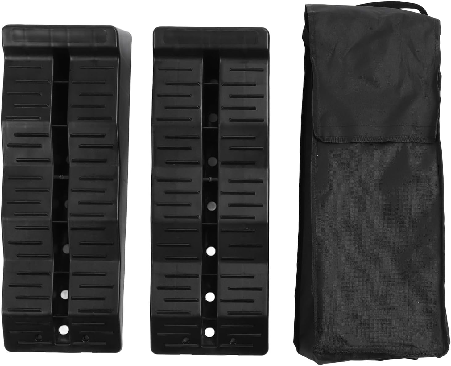 RV Leveling Ramps, 11000LBS Load Capacity Premium Wheel Chocks Heavy Duty Leveler Stabilizer for Campers Trailers SUVs Cars for Leveling and Raising Vehicles on Uneven Ground