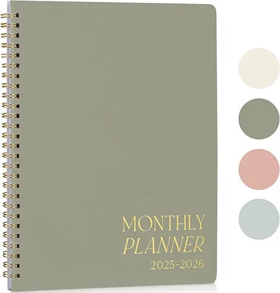 Beautiful 2025-2026 Monthly Planner and Calendar Book - To Do List Notebook That Easily Organizes Your Tasks to Boost Productivity - Runs From January 2025 Until December 2026