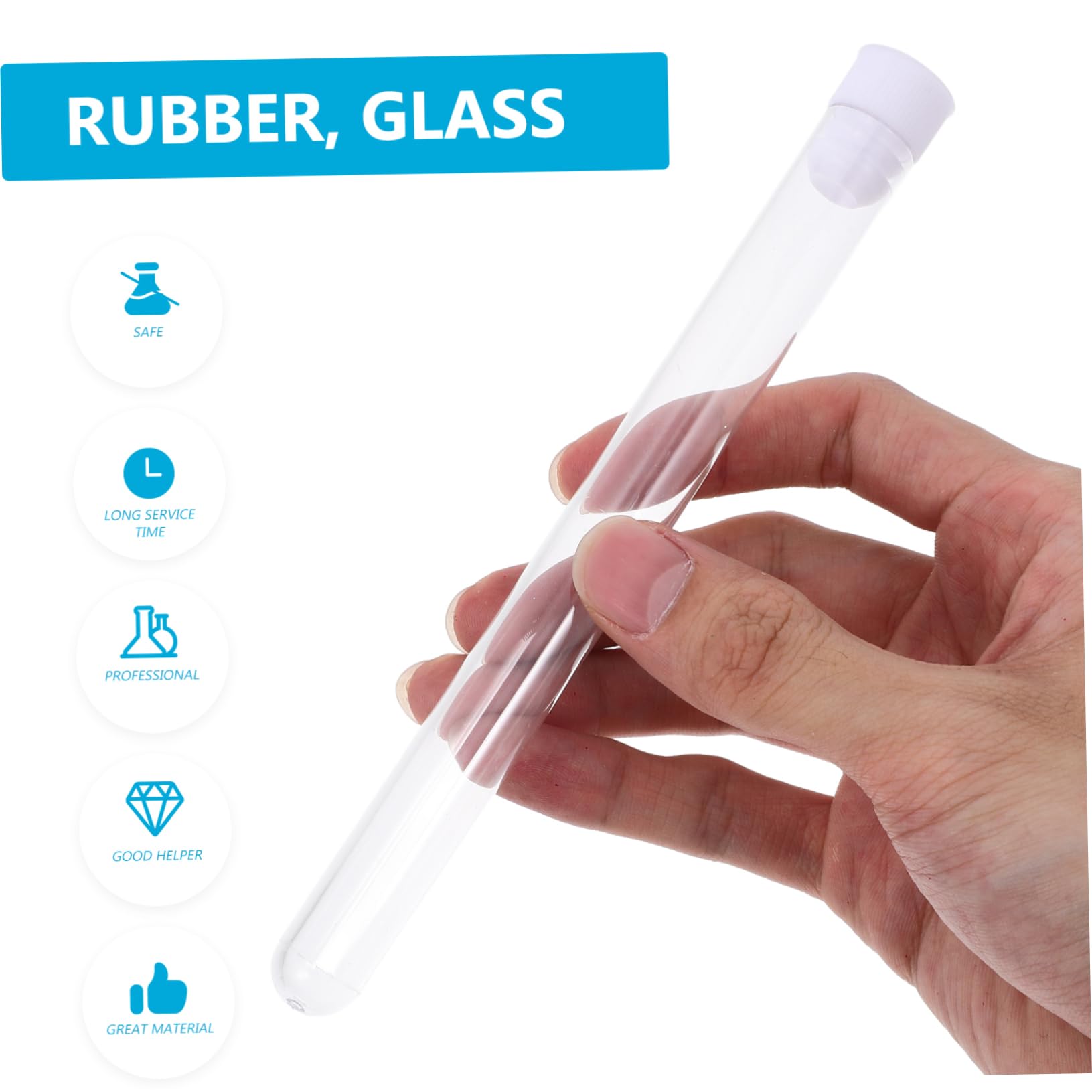 Gatuida Provette in Plastica 100 Pezzi Coperchio Sicuro e Design Compatto per Piccoli Oggetti e Perline Uso in Laboratori e Case