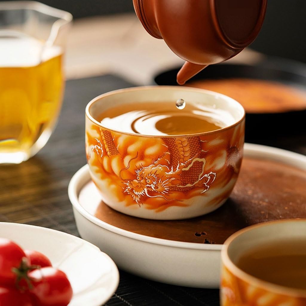 GSOUL Kungfu Tea cup Office Tea Cup Teacup Host Ceramic Home Retro Creative Personal Drinking Small Tea Cups