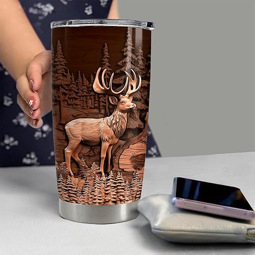 Vista 115 de SANDJEST Vaso de llama – Taza de viaje para café con aislamiento de acero inoxidable de 20 onzas – Regalos de llama para mujeres, niñas