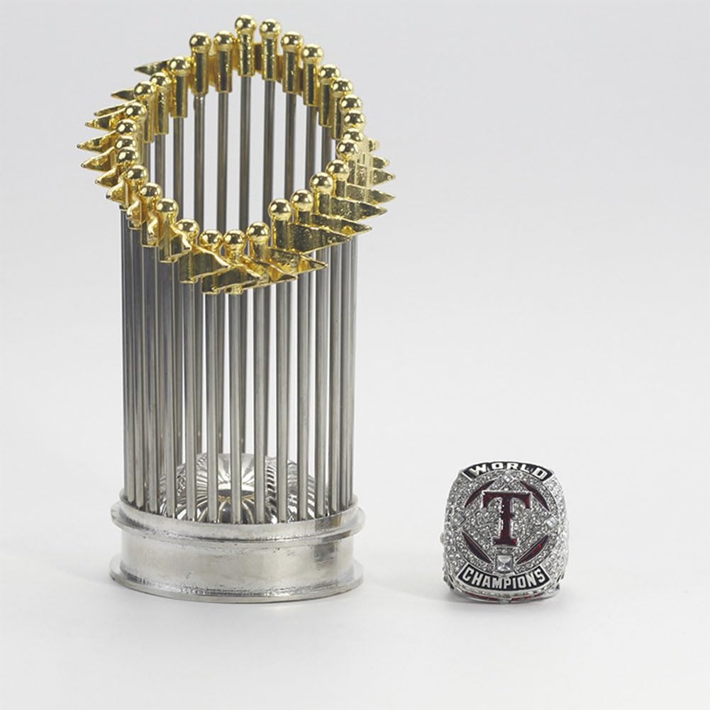 Collezioni di Videogiochi, Set di trofei dell'anello del Campionato Rangers 2023 Replica con espositore, Souvenir da Collezione, miglior Regalo(10#)