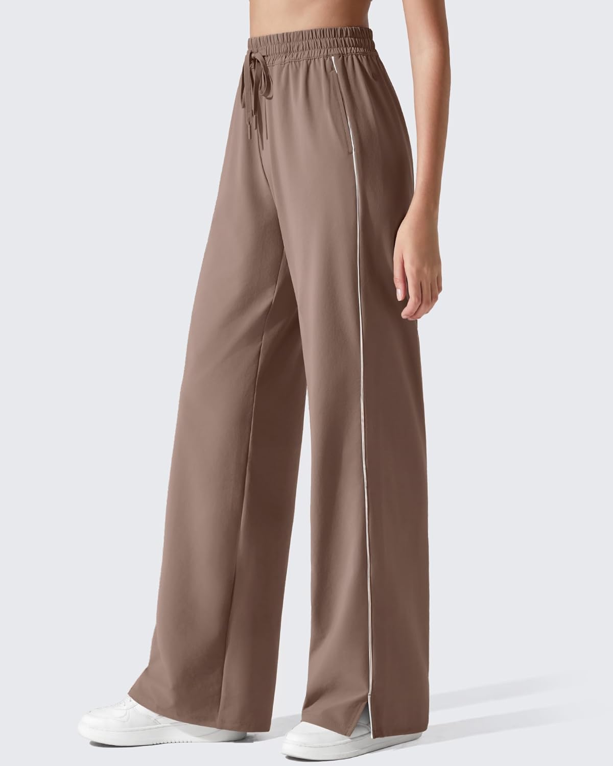 G4Free Strowen Womens Lightweight Track Pant with Pockets Wide Leg Jogging Sweatpants Drawstring Casual Trousers - Image 5