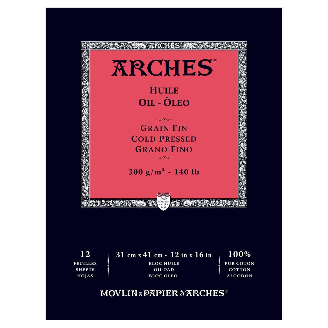 Arches Aquarelle 300 GSM Fine Paper - Natural White 23 X 31 Cm Pad - View #3