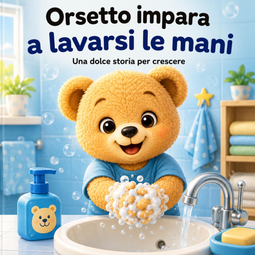 Orsetto impara a lavarsi le mani: Una dolce storia per crescere