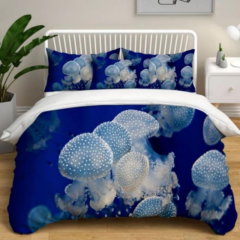 Housse de couette 220x240 microfibre anti-plis et ultra douce pour literie adulte deux places