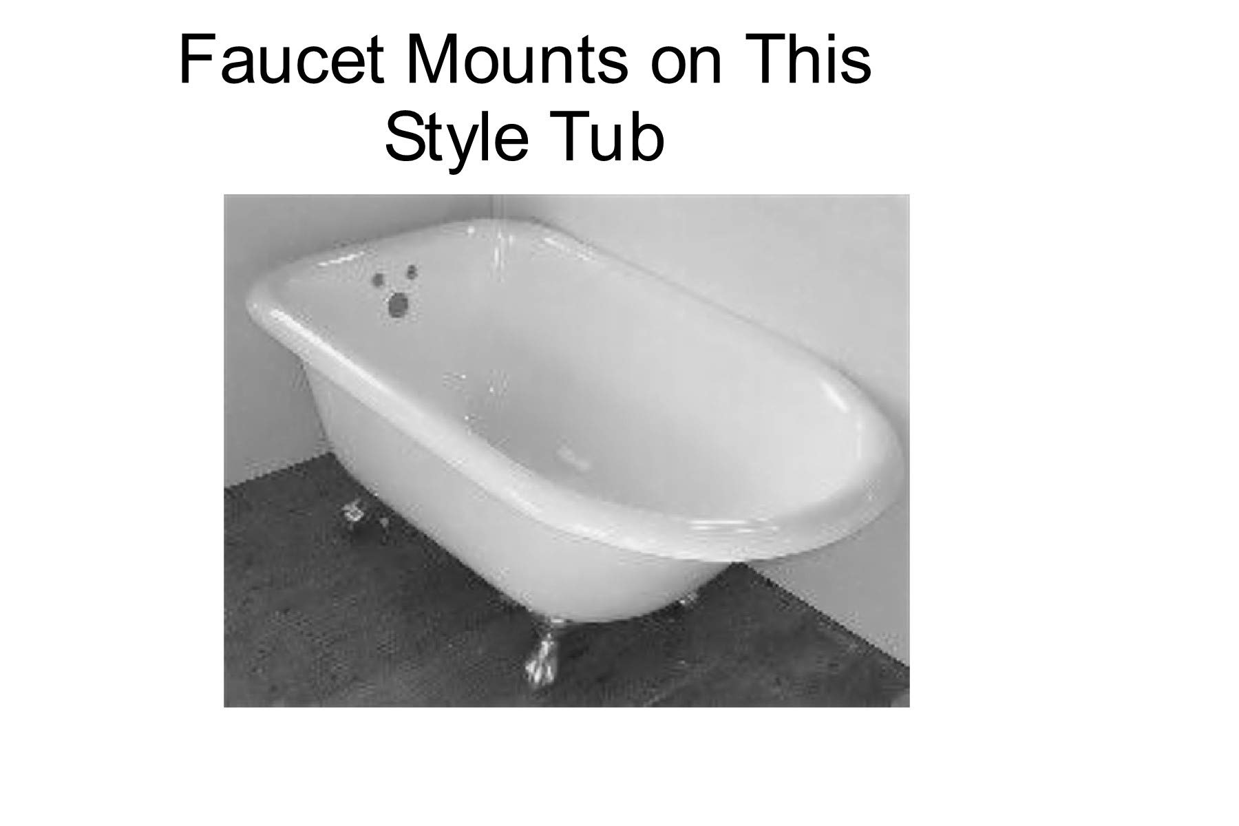 Master Plumber Q566 Clawfoot Tub Diverter Bathcock – Chrome, 3-3/8