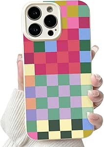 NITITOP Funda Compatible Con IPhone 15 Pro, Lindo Marco Transparente De Ondas En Aerosol Para Mujeres Y Ninas Con Forma De Vid Floral Ondulado A
