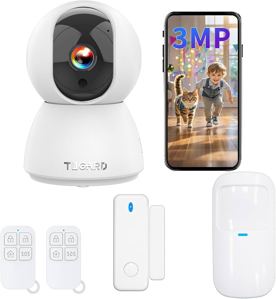 A Amazon.com: Indoor Security Camera, 1080p HD Dog-Camera, 2.4