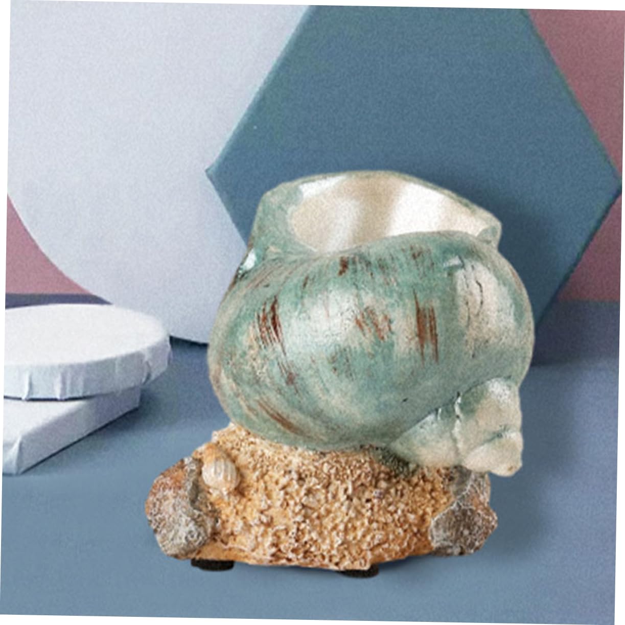 Ciieeo Conch Ornaments Beachy Sea Decor Fish Sand Beach Towel Animal Shells Clam Shell Decor Decorate Nautical Decoration Sea Creatures Board Shell Figures Large Conch Seashell Resin