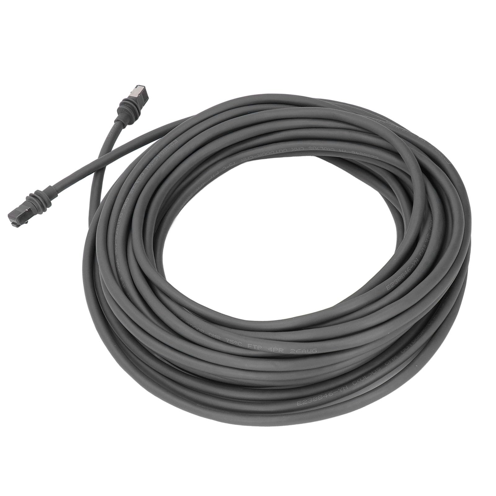 Cavo Satellitare Impermeabile da 30 Piedi con Connettori RJ45 Avanzati per Trasferimento Dati Ad Alta velocità Ideale per Satellite Rettangolare V3, PVC Flessibile, 1 unità