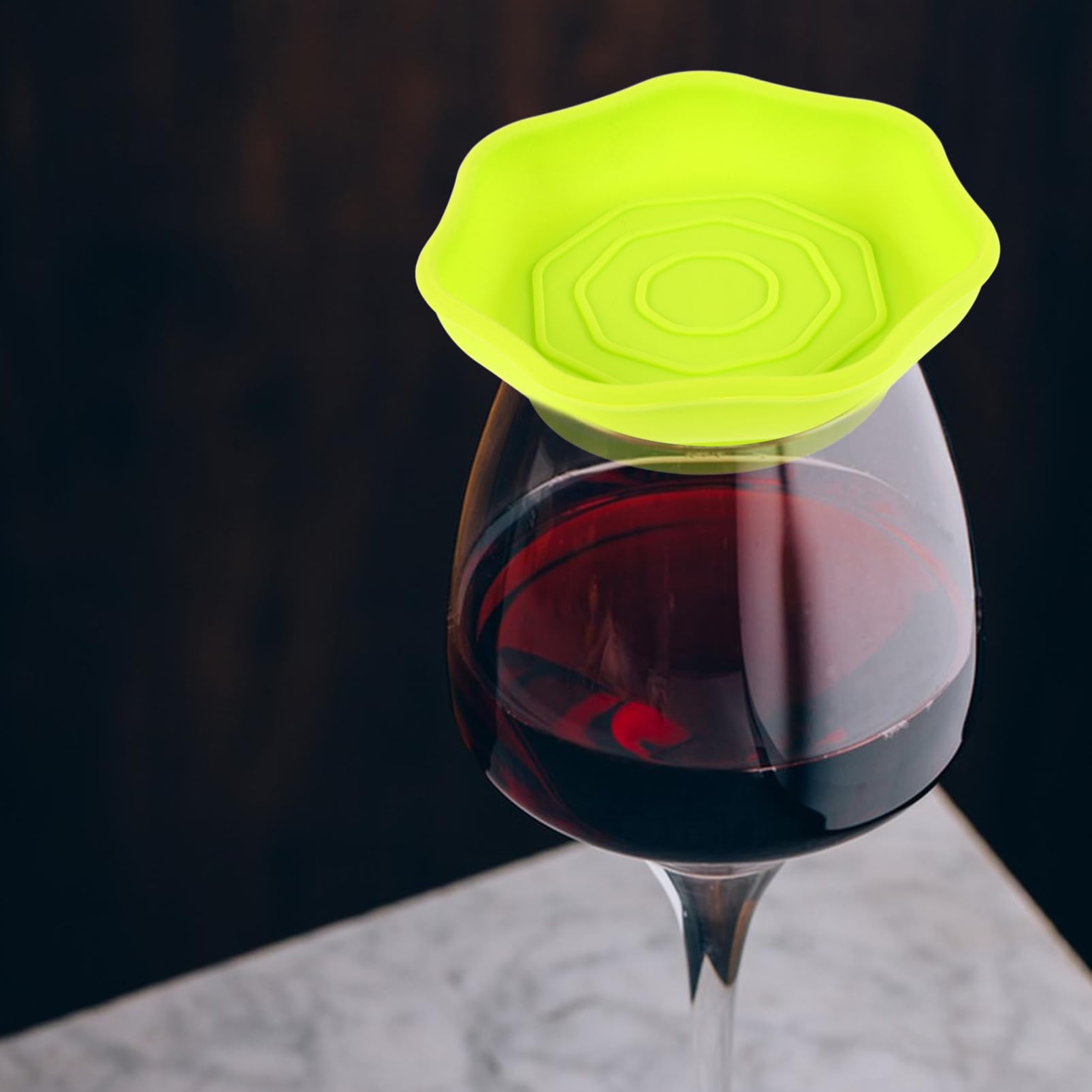 4x Weinglas Hüllen Mesh - Wiederverwendbare Staubschutz Abdeckungen