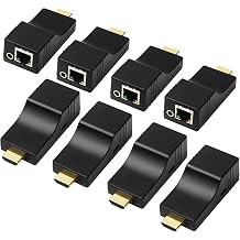 DDMALL Max 254X254 HDMI Over Ethernet Transmitter and Receiver Matrix with Audio Video Transmission and Distribution System HIM10 RX