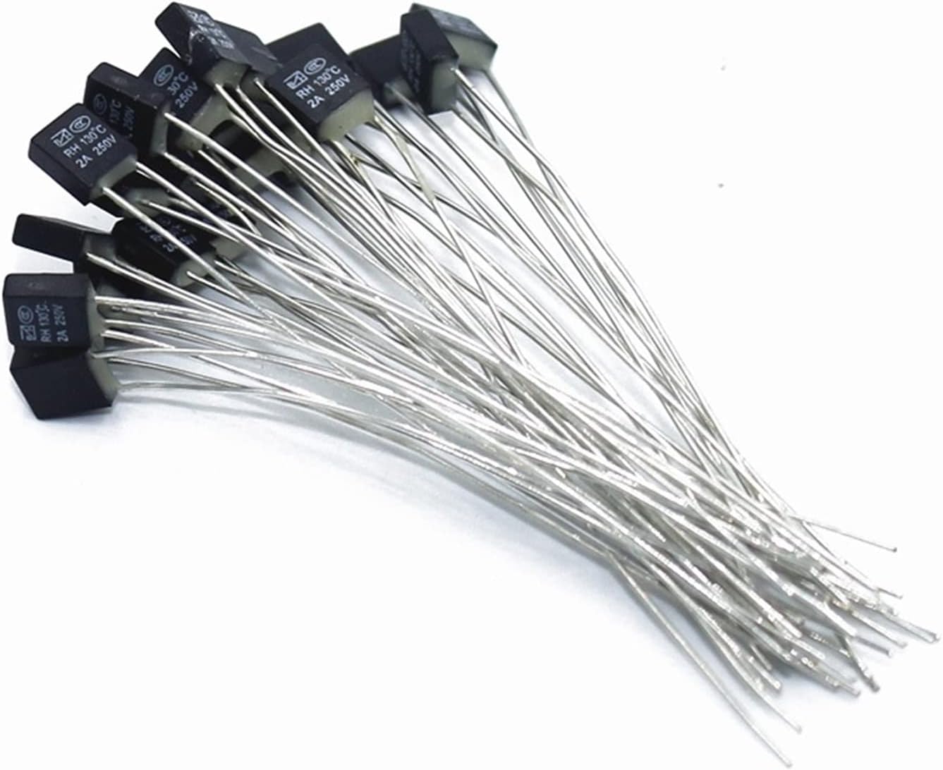 1000PCS RH 92 95 102 105 115 120 125 130 135 140 145 150 Degree Thermal Fuse Temperature 2A 250V Fan Motor(RH110 Degree)