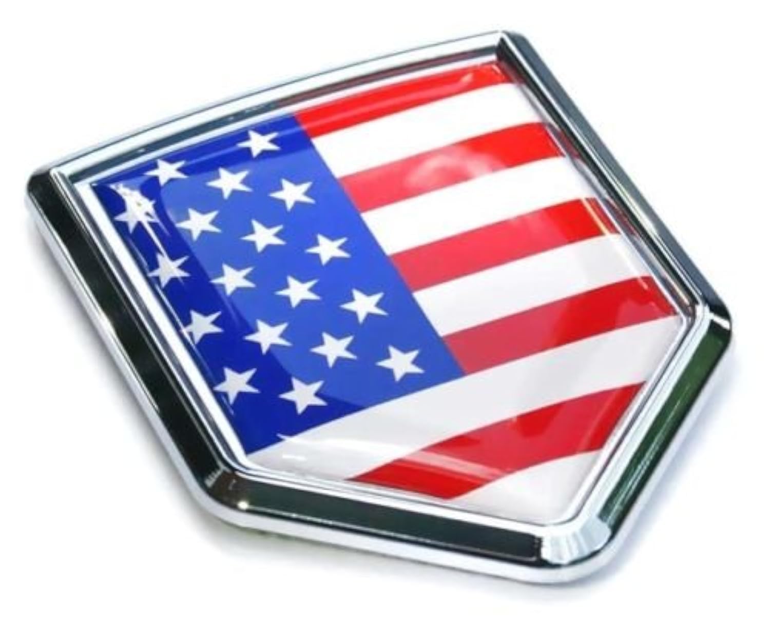 Car Chrome Decals USA Flag Emblem Badge 3D auto Bumper Sticker American