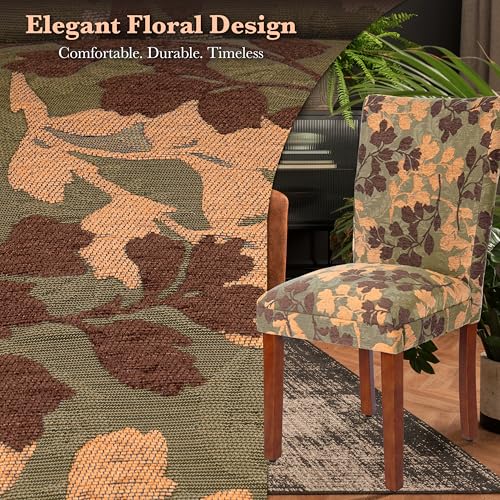 Image of HomePop Parsons Dining Chair - Brown Woven (Single Pack)