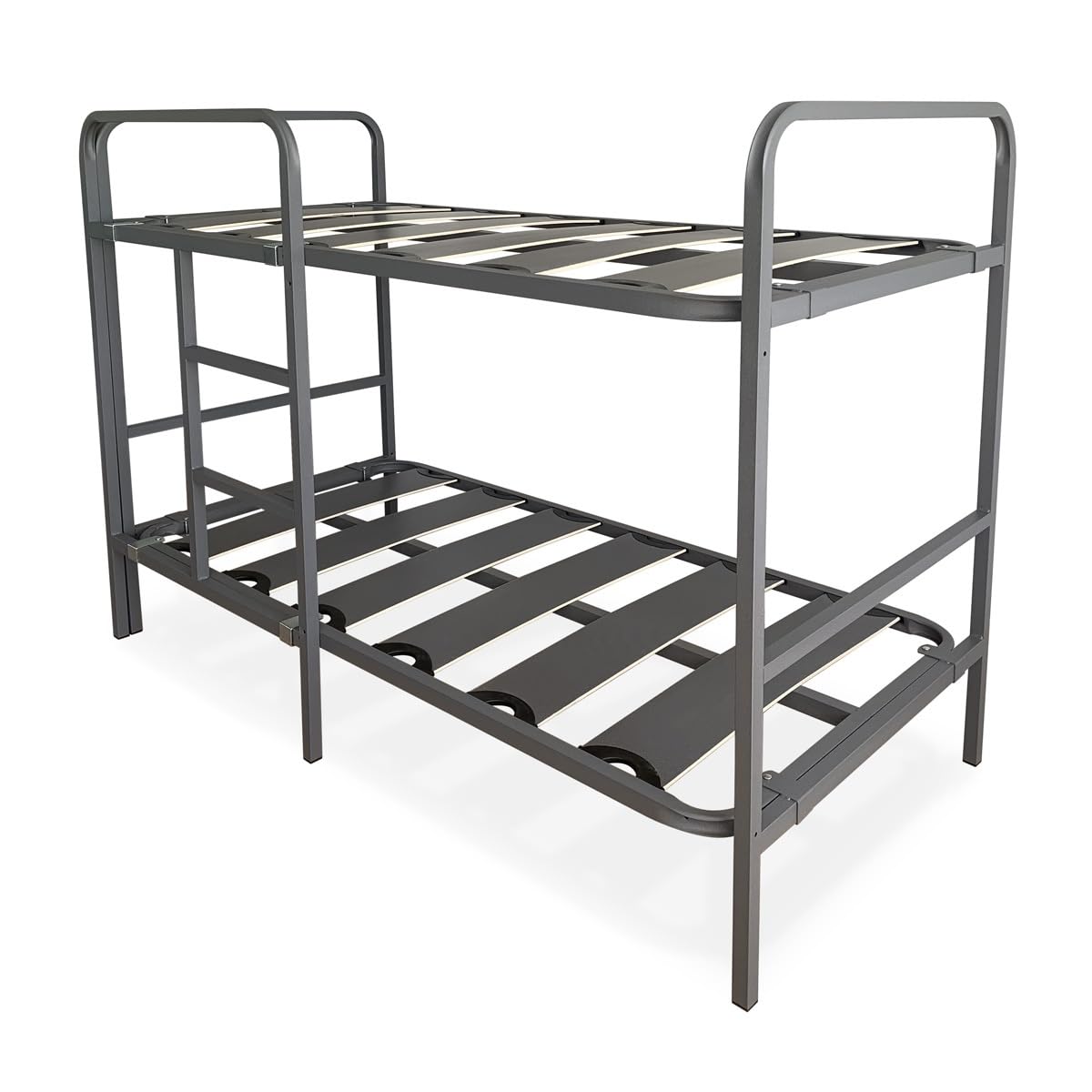 amuéblate Online - Litera Reforzada Completa con Barandilla y Escalera Metálica, Estructura de 40 x 30 mm con Láminas Anchas Anti - Ruido, 90x190