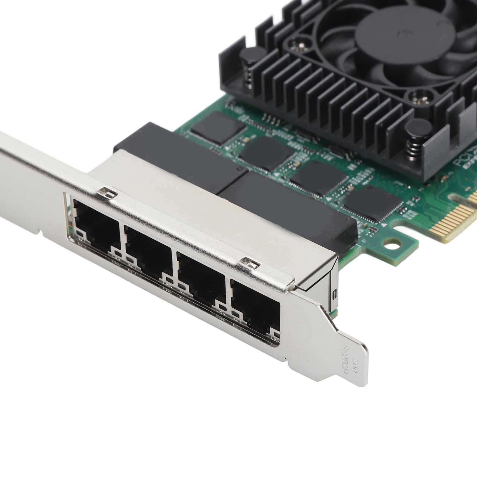 Scheda di Rete PCIE a 4 Porte, Scheda di Rete PCIE Ad Alta velocità 100/1000/2500Mbps 2,5G Adattatore per Scheda di Rete Gigabit PCIE per Chip I210